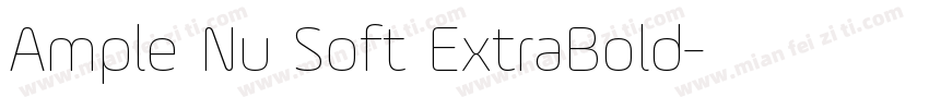 Ample Nu Soft ExtraBold字体转换